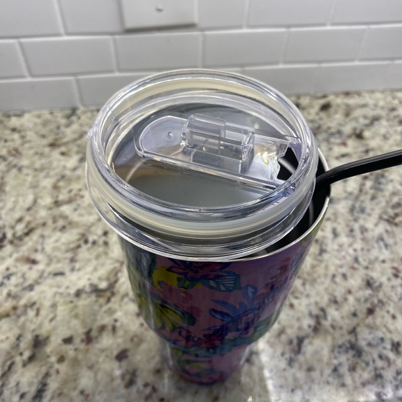 Lilly Pulitzer Insulated Thermos, Sip/Straw Cup - Picture 6 of 6
